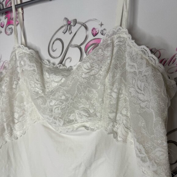 Felina tank top lace Lacie floral bustier style cute Bling White Lace Cami Top - Picture 2 of 8